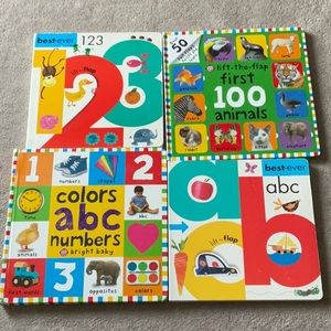 Last Chance! Lift the flap Toddler alphabet numbers animals book